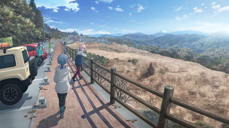 Backdrop from Laid-Back Camp the Movie