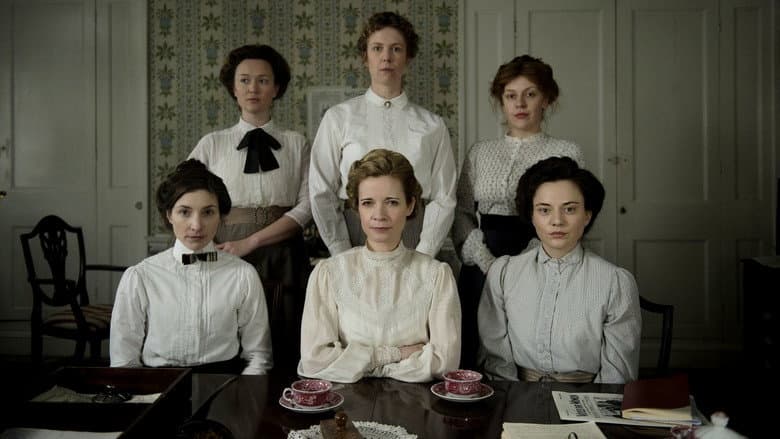 Backdrop from Suffragettes, with Lucy Worsley