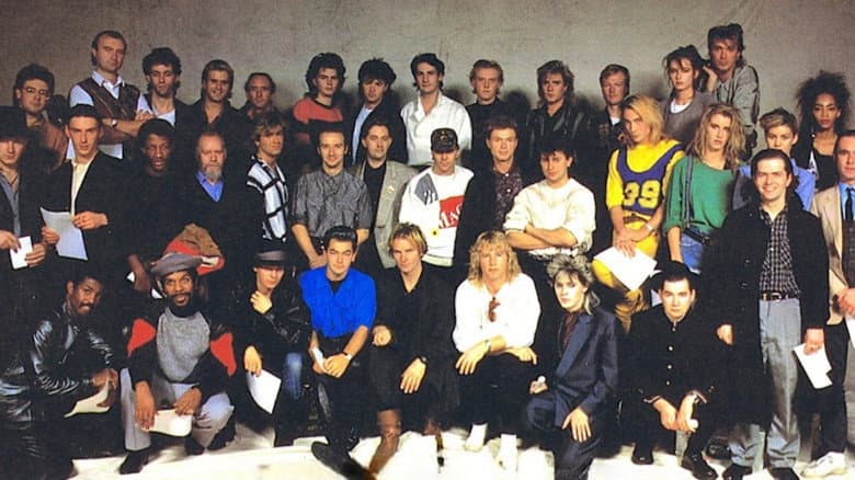 Backdrop from The Band Aid Story