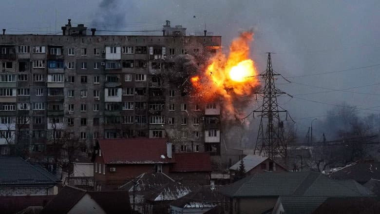 Backdrop from 20 Days in Mariupol