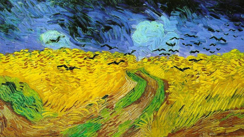 Backdrop from Van Gogh: Of Wheat Fields and Clouded Skies