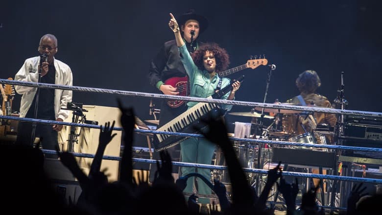 Backdrop from Arcade Fire - AccorHotels Arena