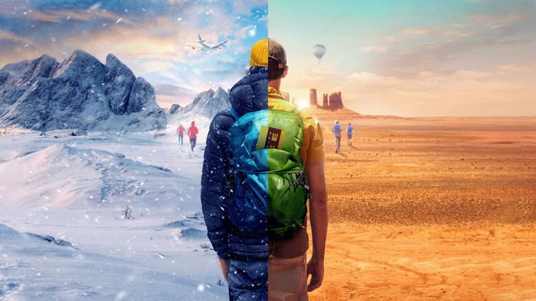 Backdrop from The Amazing Race