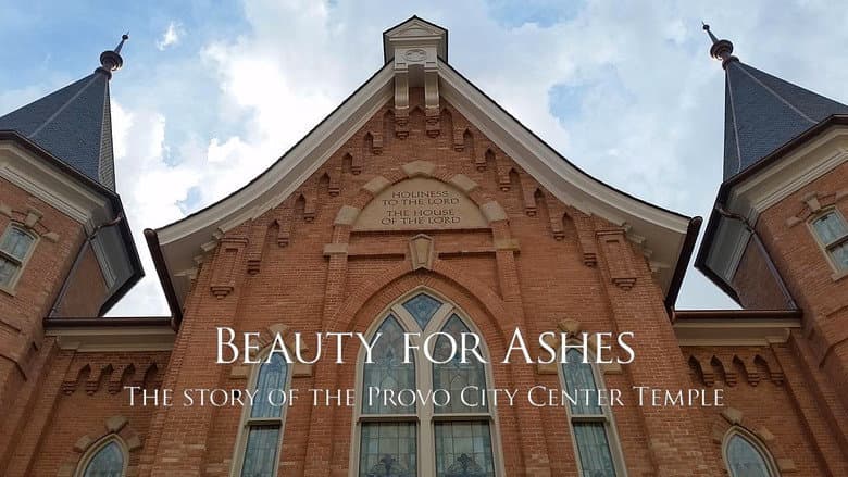 Backdrop from Beauty for Ashes: The Story of the Provo City Center Temple