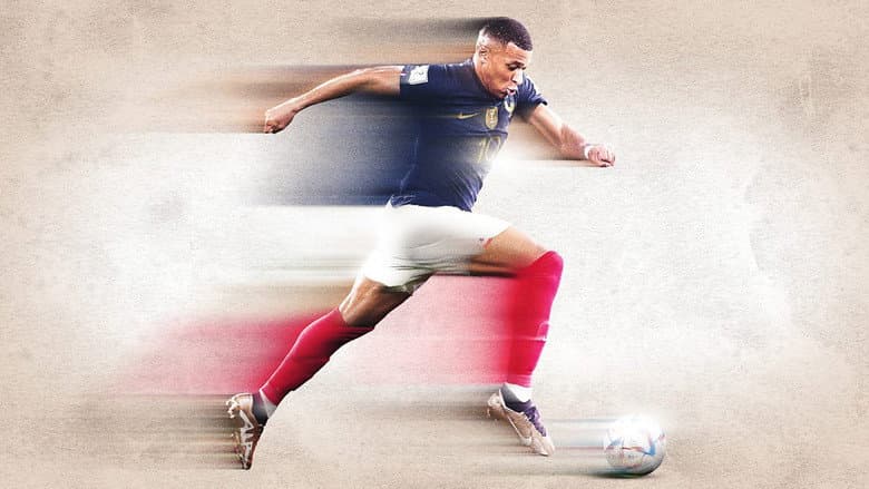 Backdrop from Mbappé