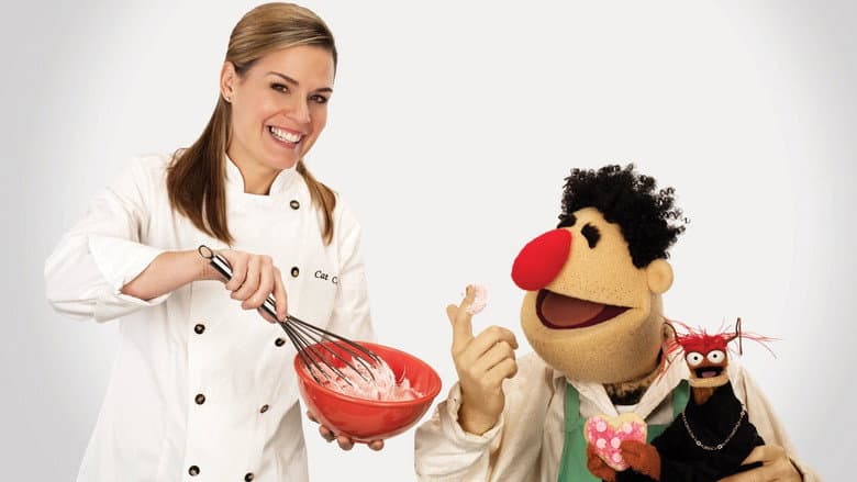 Backdrop from The Muppets Kitchen with Cat Cora