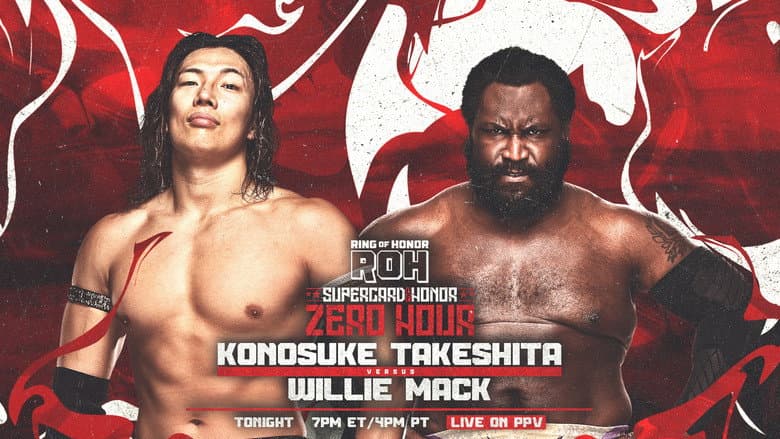 Backdrop from ROH Supercard of Honor: ZERO HOUR