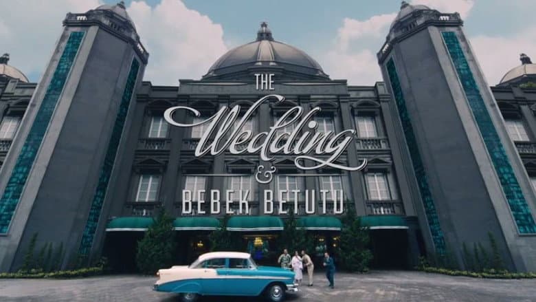 Backdrop from The Wedding & Bebek Betutu