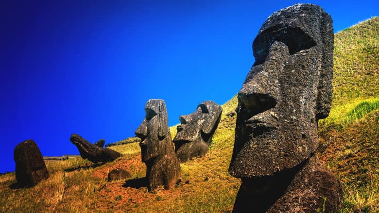 Backdrop from Easter Island Unsolved