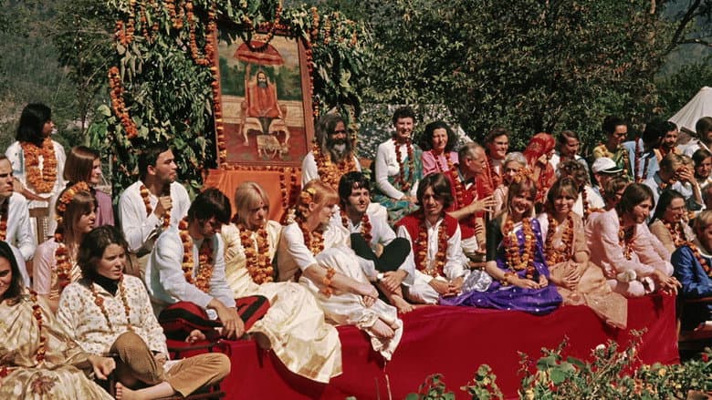 Backdrop from The Beatles and India