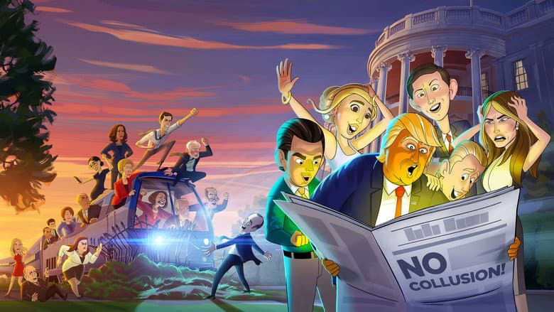 Backdrop from Our Cartoon President
