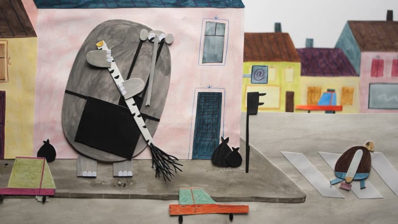 Backdrop from The Elephant and The Bicycle
