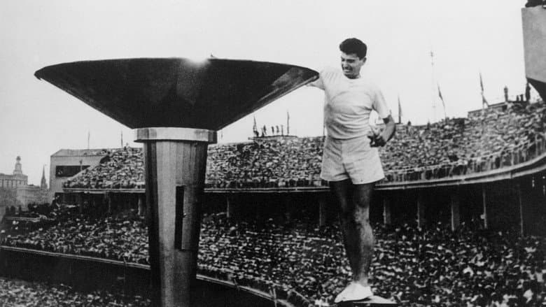 Backdrop from Olympic Games 1956