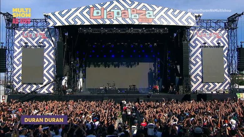 Backdrop from Duran Duran: Lollapalooza Brazil 2017