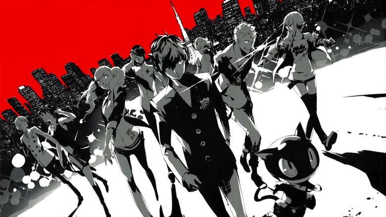 Backdrop from Persona 5: The Animation