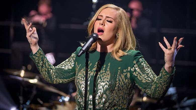 Backdrop from Adele at the BBC