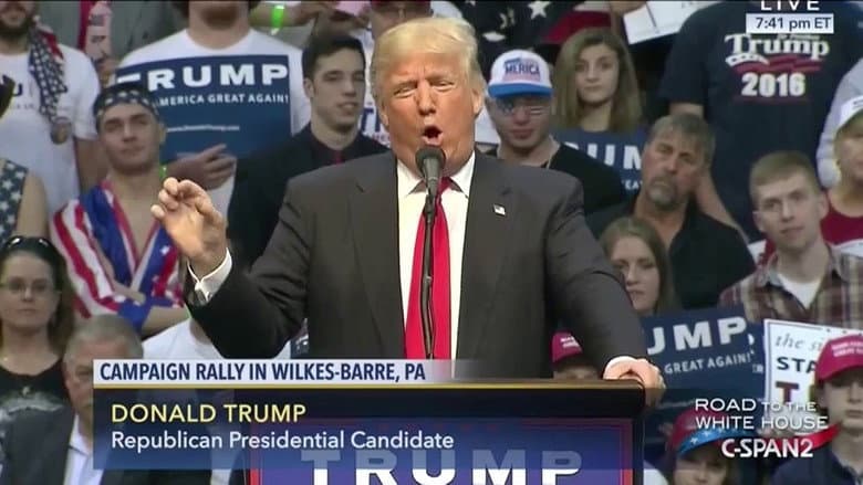 Backdrop from One Nation Under Trump