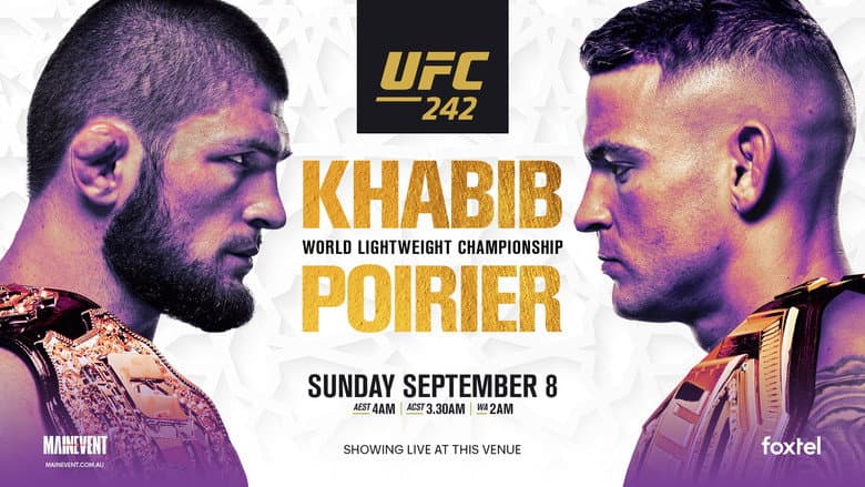 Backdrop from UFC 242: Khabib vs. Poirier