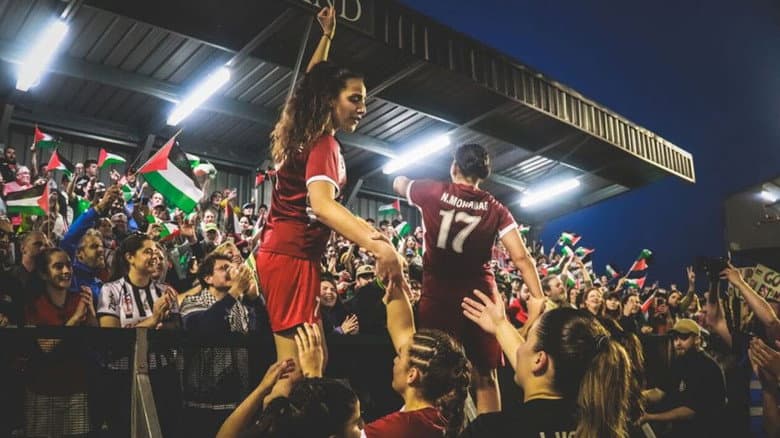 Backdrop from Let It Bring Hope: Bohemians v Palestine