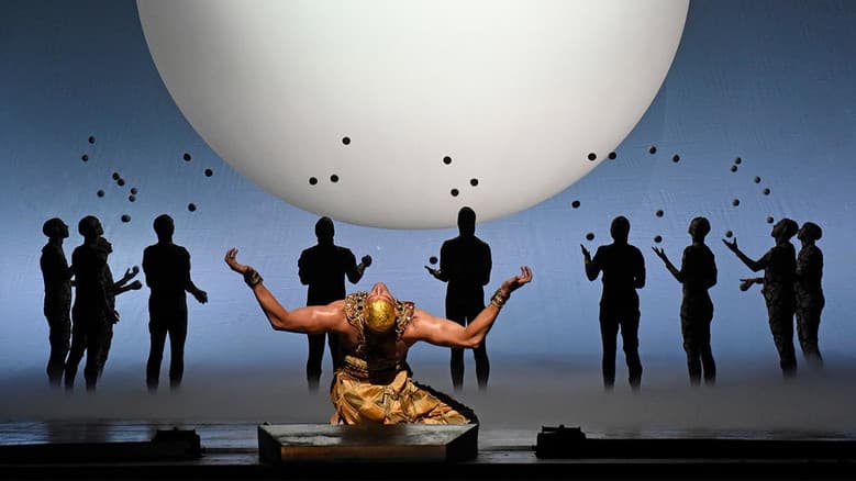 Backdrop from The Metropolitan Opera: Akhnaten