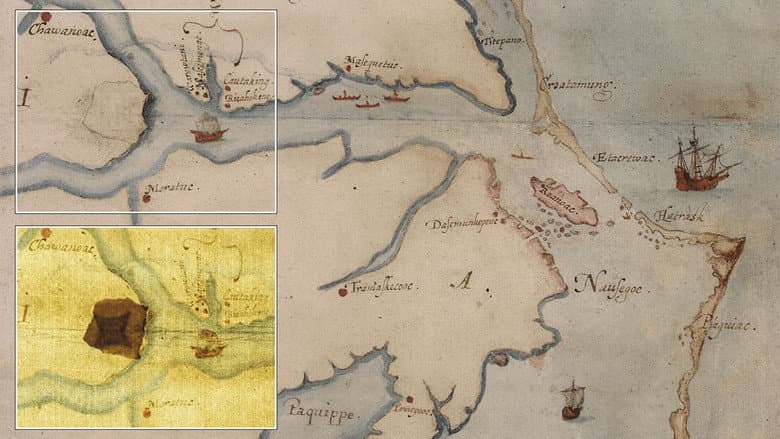 Backdrop from Roanoke: Search for the Lost Colony