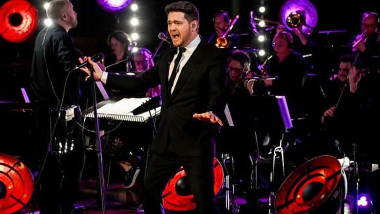 Backdrop from Michael Bublé's Christmas in Hollywood