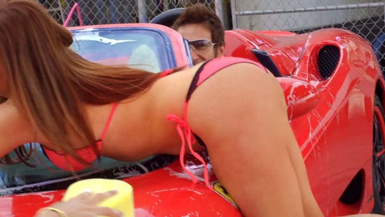 Backdrop from All American Bikini Car Wash