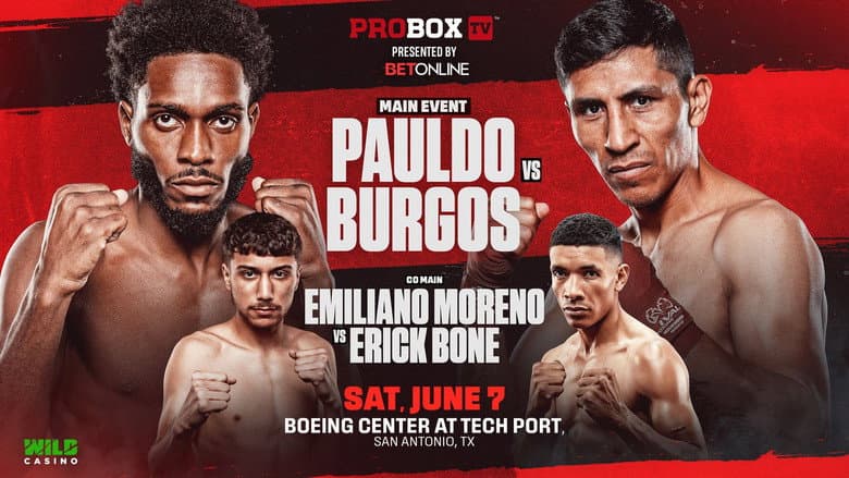 Backdrop from Justin Pauldo vs. Juan Carlos Burgos