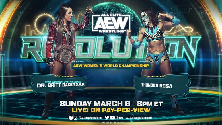 Backdrop from AEW Revolution 2022