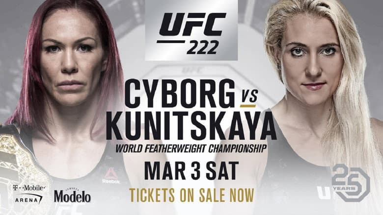 Backdrop from UFC 222: Cyborg vs. Kunitskaya