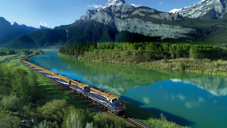 Backdrop from The Canadian Rockies by Rail