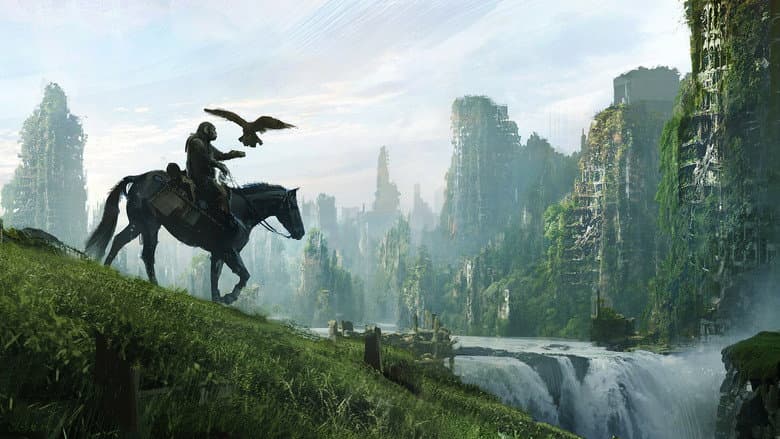 Backdrop from Kingdom of the Planet of the Apes