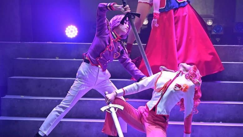 Backdrop from Musical Utena ~ Blooming Rose of Deepest Black