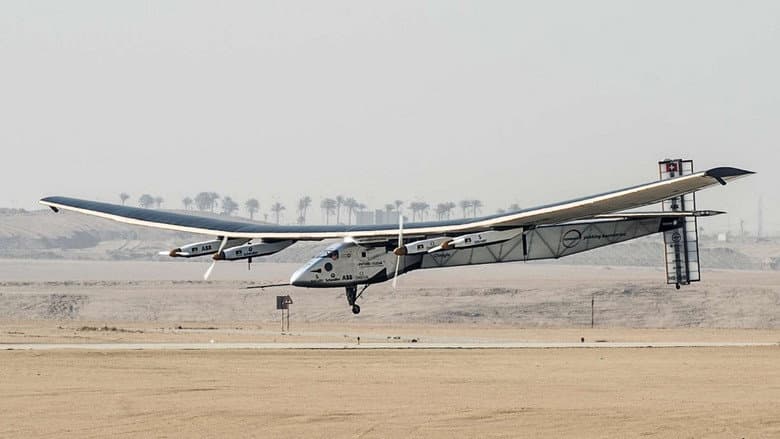 Backdrop from Solar Impulse, the Impossible Round the World Mission