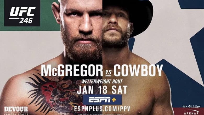 Backdrop from UFC 246: McGregor vs. Cowboy