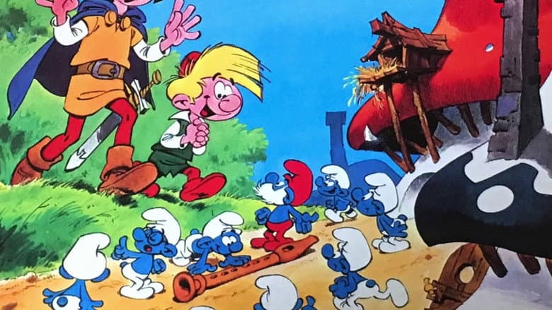 Backdrop from The Smurfs and the Magic Flute