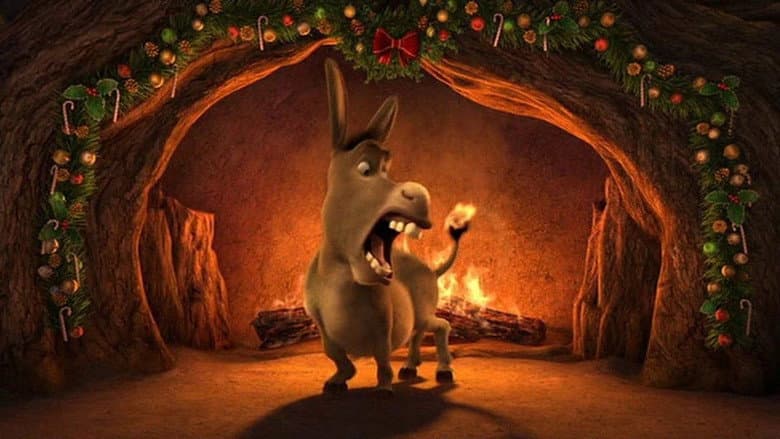 Backdrop from Shrek's Yule Log