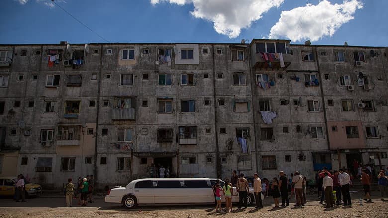 Backdrop from Soldiers. Story from Ferentari