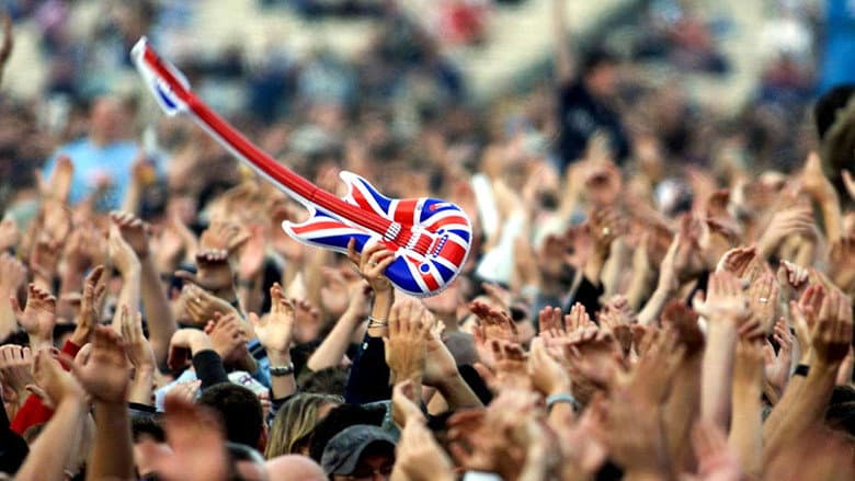 Backdrop from Britpop at the BBC
