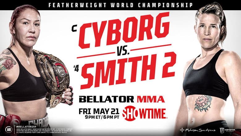 Backdrop from Bellator 259: Cyborg vs. Smith 2