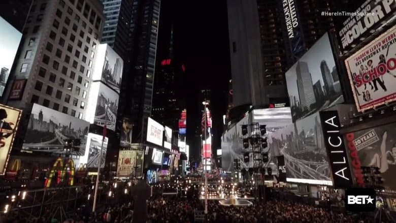 Backdrop from Alicia Keys - Here in Times Square