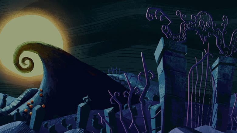 Backdrop from The Nightmare Before Christmas in Concert
