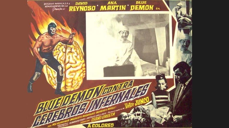 Backdrop from Blue Demon vs. the Infernal Brains