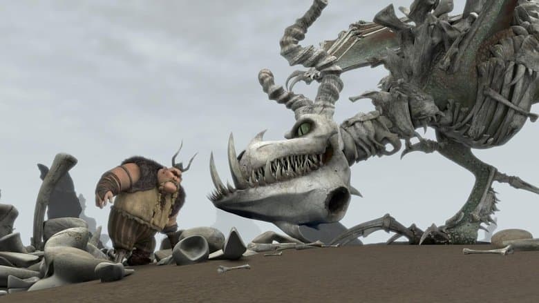 Backdrop from Legend of the BoneKnapper Dragon