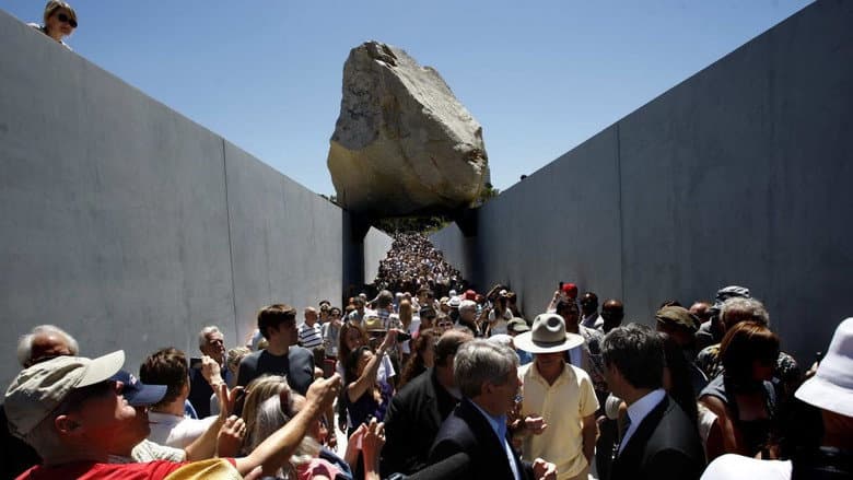 Backdrop from Levitated Mass