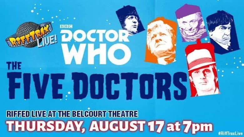Backdrop from RiffTrax Live: Doctor Who – The Five Doctors