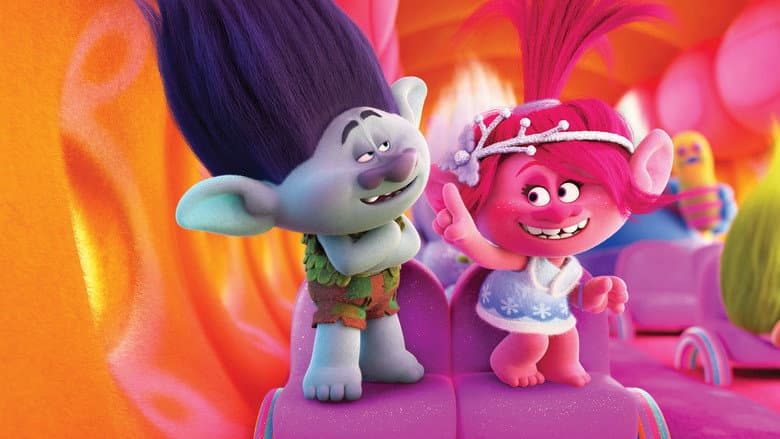 Backdrop from Trolls Holiday