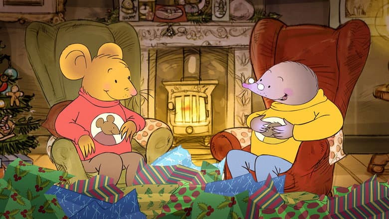 Backdrop from Mouse and Mole at Christmas Time