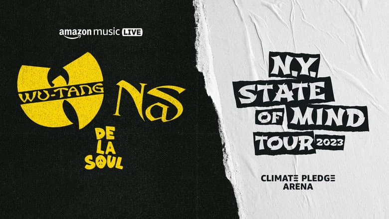 Backdrop from Amazon Music Live: Wu-Tang Clan, Nas, and De La Soul's 'N.Y. State of Mind Tour'