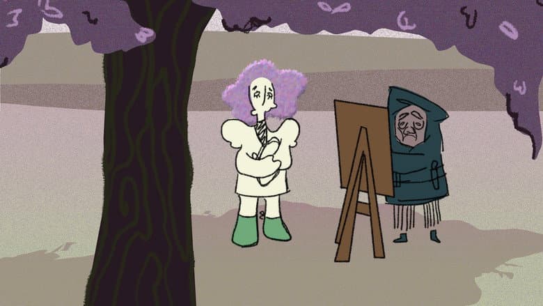 Backdrop from Mauve Leaves